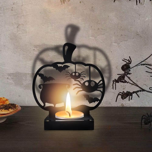 Halloween shadow candle - halloween,