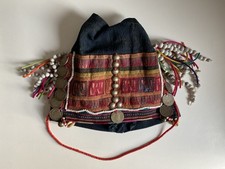 Vintage Akha Handmade Tribal Headdress  Thailand, Myanmar, Laos, Yunnan, India  