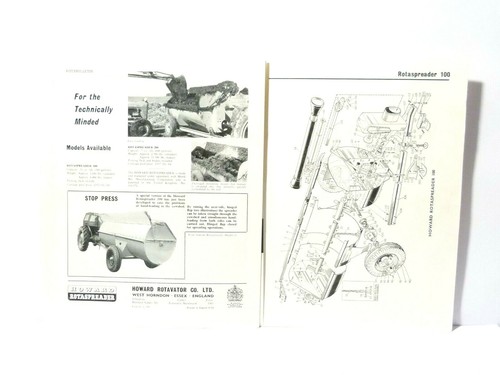 Howard rotaspreader spr 100 - howard,