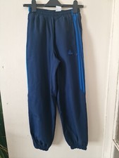 Adidas Tracksuit Bottoms 90s Vintage Sports Joggers, Navy Blue , Boys 26"