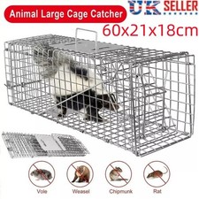 Rat Trap - Humane Live Animal Cage For Rat Mouse Hamster Mole Weasel chipmunk UK