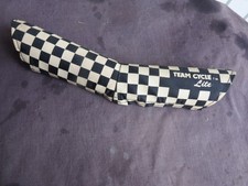 TEAM CYCLE V BAR PAD BLACK  WHITE CHECKERD FRAME BMX  FREESTYLE VINTAGE NOS