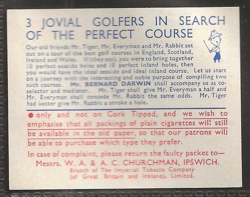 Churchman three jovial golfers - jovial,