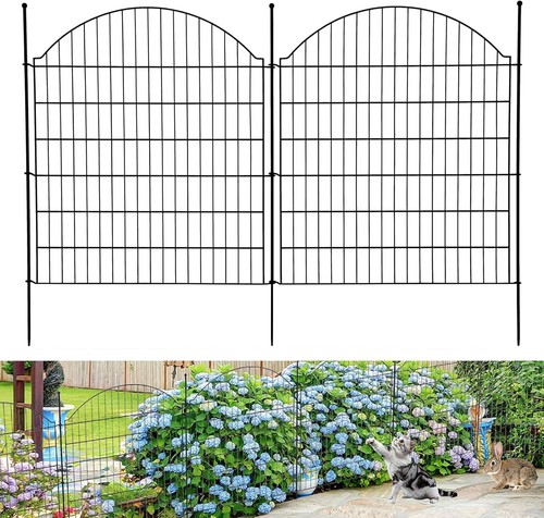 Metal garden arc fence - metal,