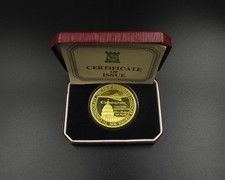 POBJOY MINT 1976 CONCORDE FIRST FLIGHT SILVER PROOF CROWN - LONDON TO WASHINGTON
