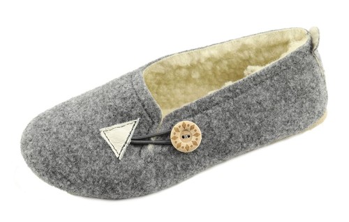 Ladies warm winter slippers - winter,