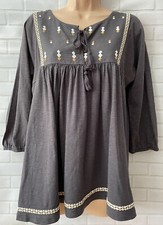 FAT FACE 10/S Grey LINEN Mix