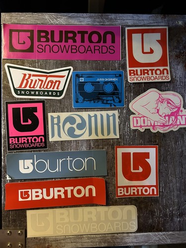 Burton snowboard sticker - burton,