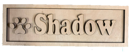 Personalised dog kennel - ,, name