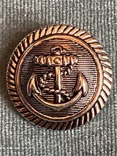 Large Metal Effect Antique Silver Tone Anchor Buttons 30mm / 48L Pack Of 6