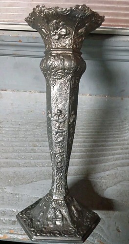 Antique spelter fluted dutch - antique,