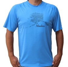 Alaska State Map Sport Boat