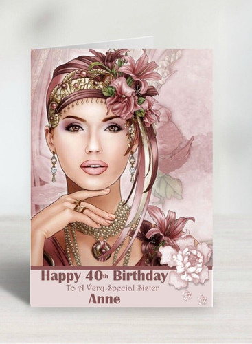 Personalised birthday card - personalised,
