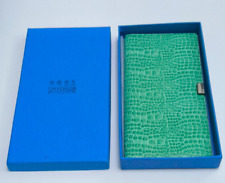 Smythson of Bond Street green leather travel wallet passport holder new & boxed