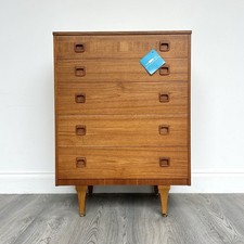 Stonehill teak retro mid century G plan era quality chest of drawers