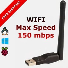 Wireless USB WiFi Adapter Dongle LAN 802.11 b/g/n 2.4Ghz PC Windows Kali & Linux