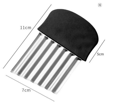 Crinkle cutter stainless steel - crinkle,