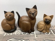 Wooden Handcrafted Cats