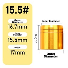 Metal Decorative End Ring Gold