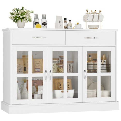 White sideboard for living - sideboard,