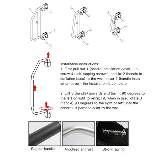 Grab handle folding entry - folding,