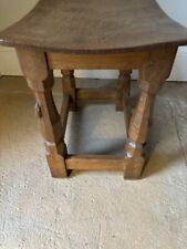 Robert Mouseman Thompson Vintage Oak Stool Side Table