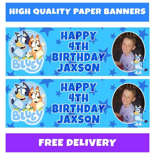 Bluey personalised birthday - bluey,