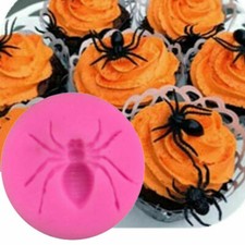 Spider Silicone Fondant Mould Cake Chocolate Candy Clay Baking Molds Halloween 