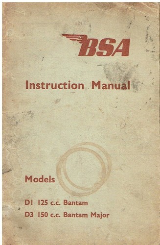 Bsa 125cc bantam d3 - bsa,