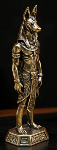 Brass anubis jackal head - anubis,