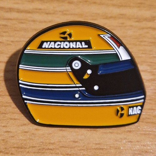 Ayrton senna helmet - helmet, metal