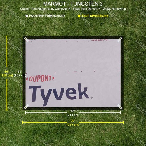 Tyvek footprint for - tyvek, marmot