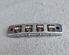 vintage meazzi/goya adjustable BASS guitar bridge chrome finish - used
