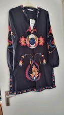 BNWT Zara Black Embroidered