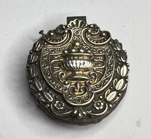 Antique silver pocket - antique,
