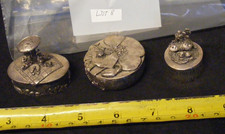 Silver scenes trinket boxes - silver,