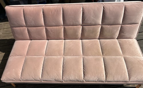 Pink tufted convertible - tufted,