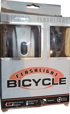 Bicycle Flashlight Wind-Up Mobile Charger Rainproof Bike Light