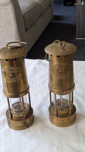 Pair vintage brass e - of,