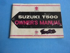 SUZUKI T500 OWNER'S MANUAL T