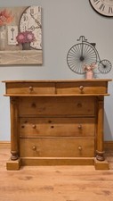 Antique solid pine chest - antique,
