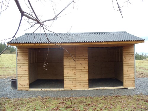 Mobile field shelter horse - field,