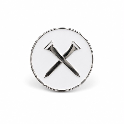 Crossed tees ball marker - tees,