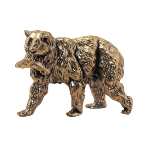 Brass bear figurine - bear,