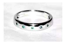 9 ct White Gold Natural