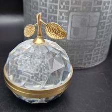 Swarovski King Apple Gold Photo Frame Mirror Crystal Paperweight 010063 7504 061