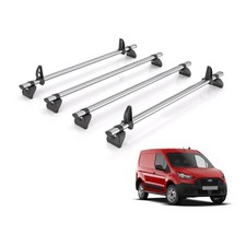 Ford Transit Connect Roof Rack For 2013-2023 (L1) 4 Bars + Loadstops Rhino Fleet