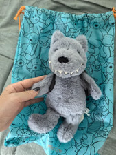 Jellycat Backpack Wolf Super