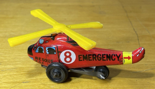 Vtg tin helicopter fdp resoue - tin,
