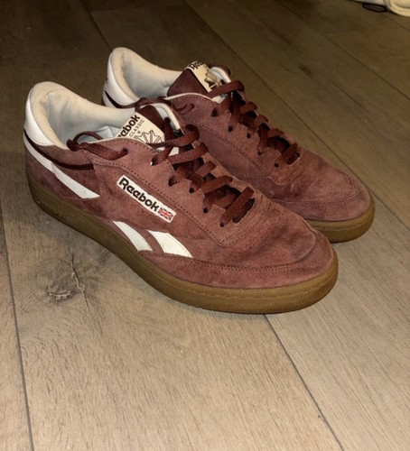 Mens burgundy reebok club - mens,
